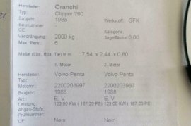 Cranchi Clipper 760 mit Bodenseezulassung , â‚¬ 33.500,00